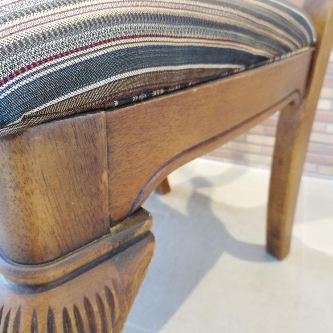 ◇アメリカ製　木製　ビンテージチェア｜椅子　猫脚　アンティーク