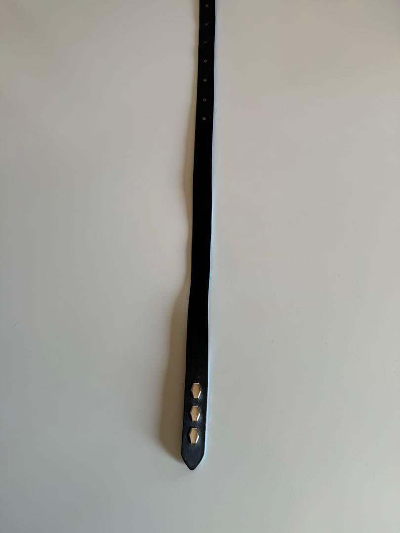 【美品】anytee Narrow Long Belt Black Blue