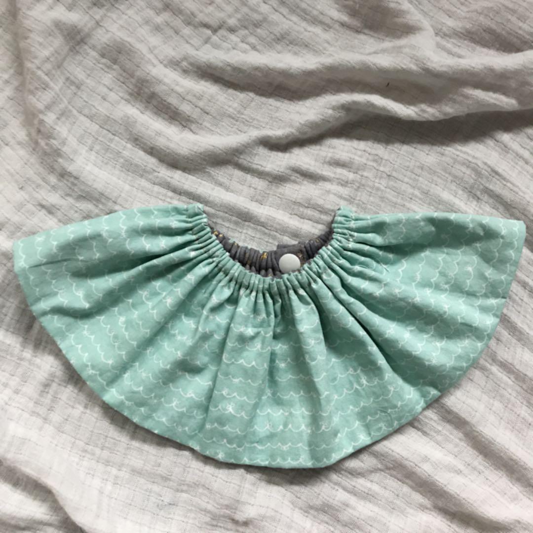 ★星座×なみなみミント★フリル スタイ よだれかけ 360度 つけ襟