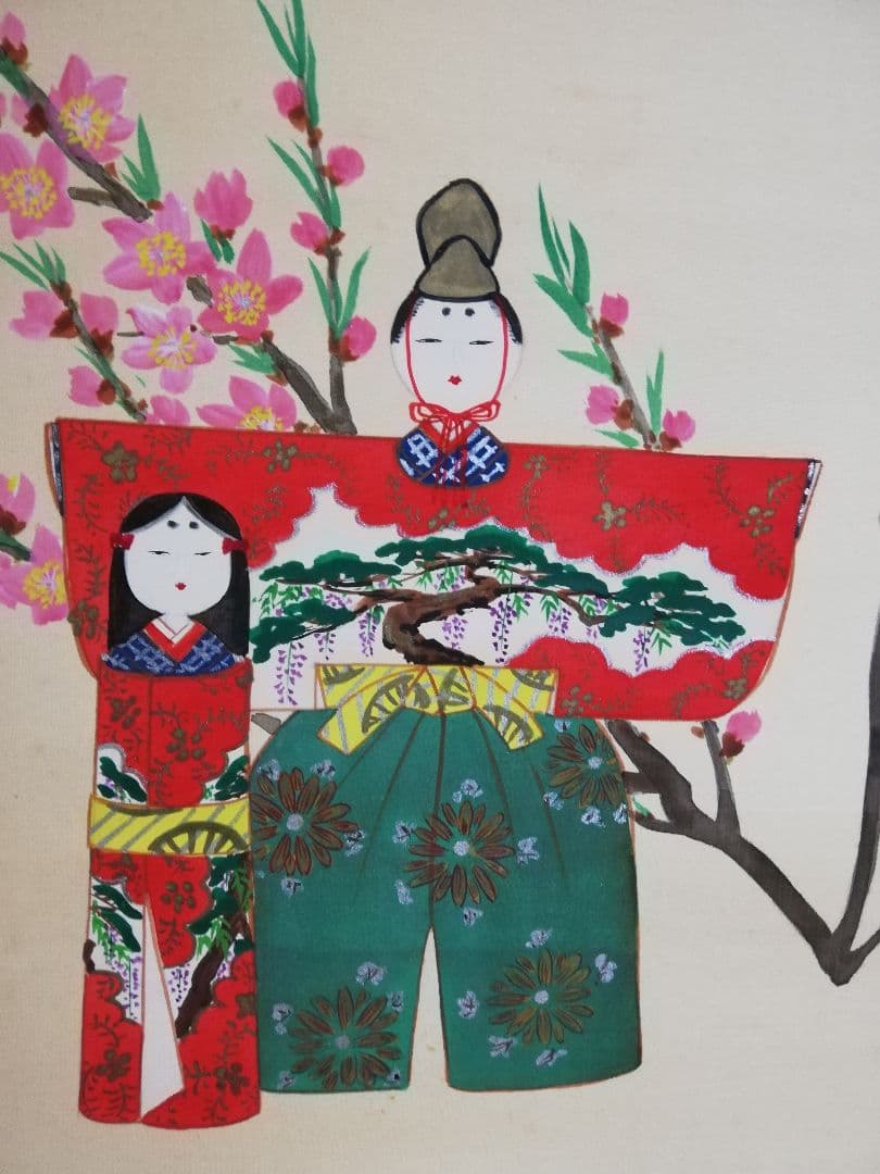 雛人形　掛軸　昌泉銘