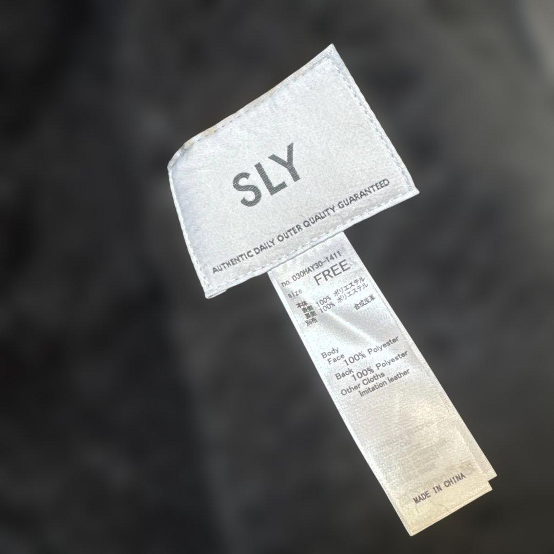 【新品未使用】SLY ヴィンテージ フェイク シアリング ジャケットブラック