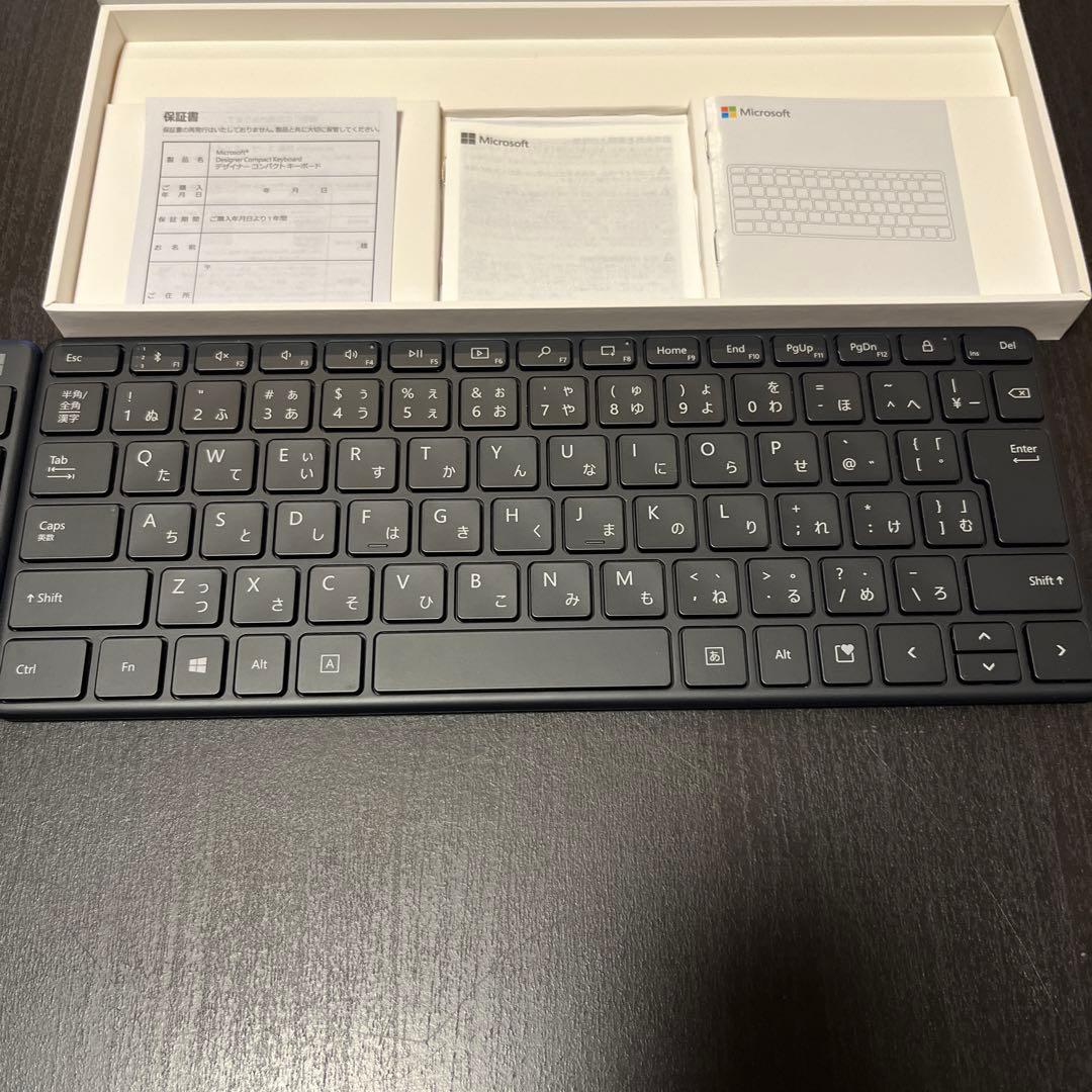 Microsoft デザイナーコンパクトキーボード　テンキー付属