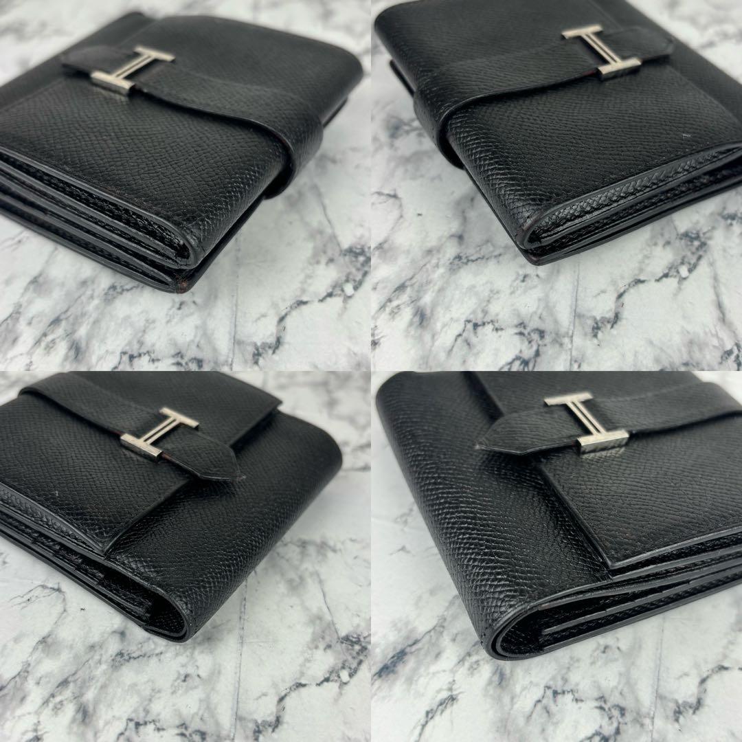122 HERMES ベアン　レクトベルソ　三つ折り財布