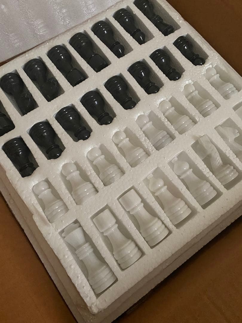 大理石 チェスセット 未使用品