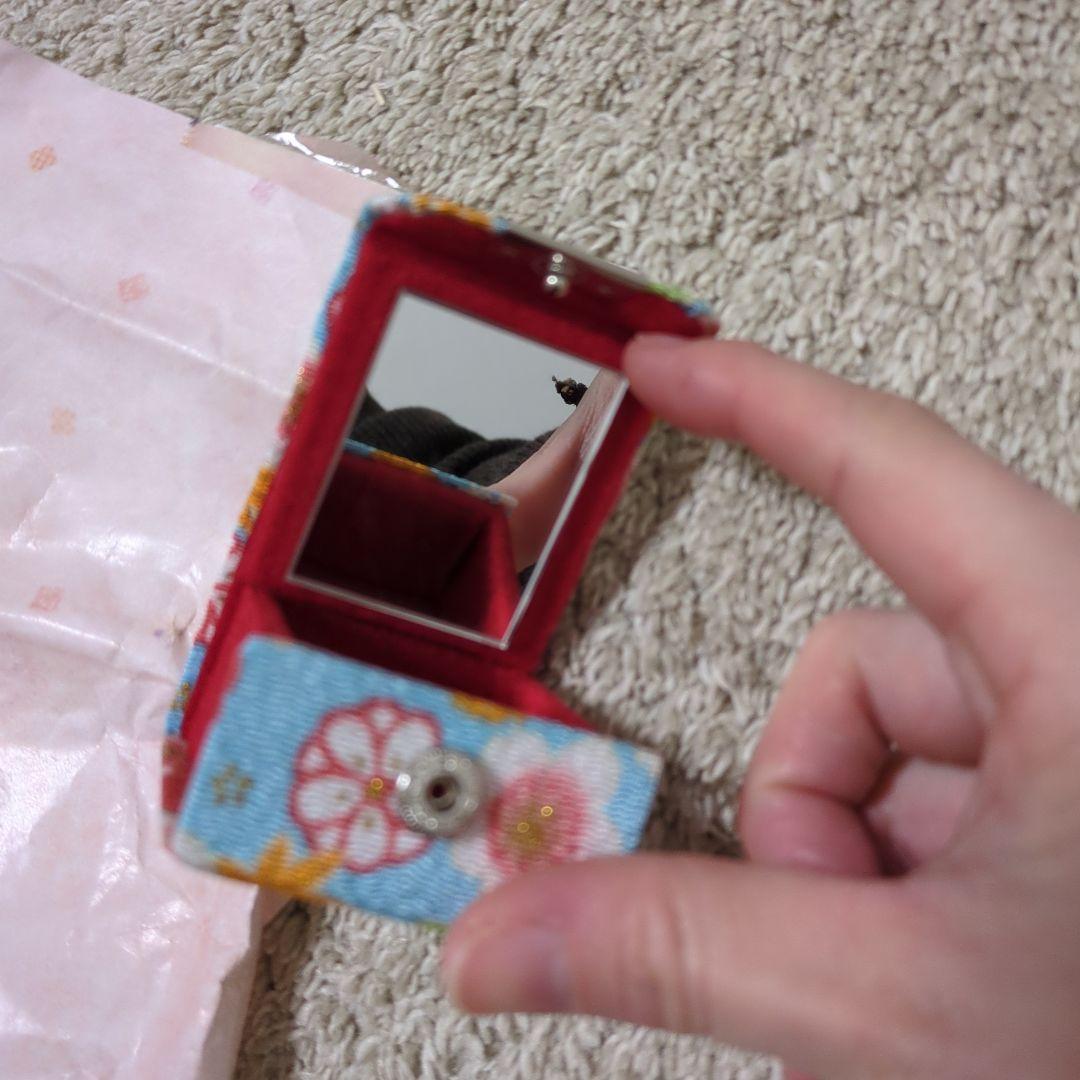 花柄 布製 アクセサリーケース