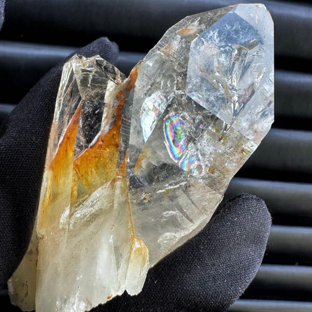 高透明度❗️レインボー☆コロンビアレムリアンシード クリスタル ポイントA1548