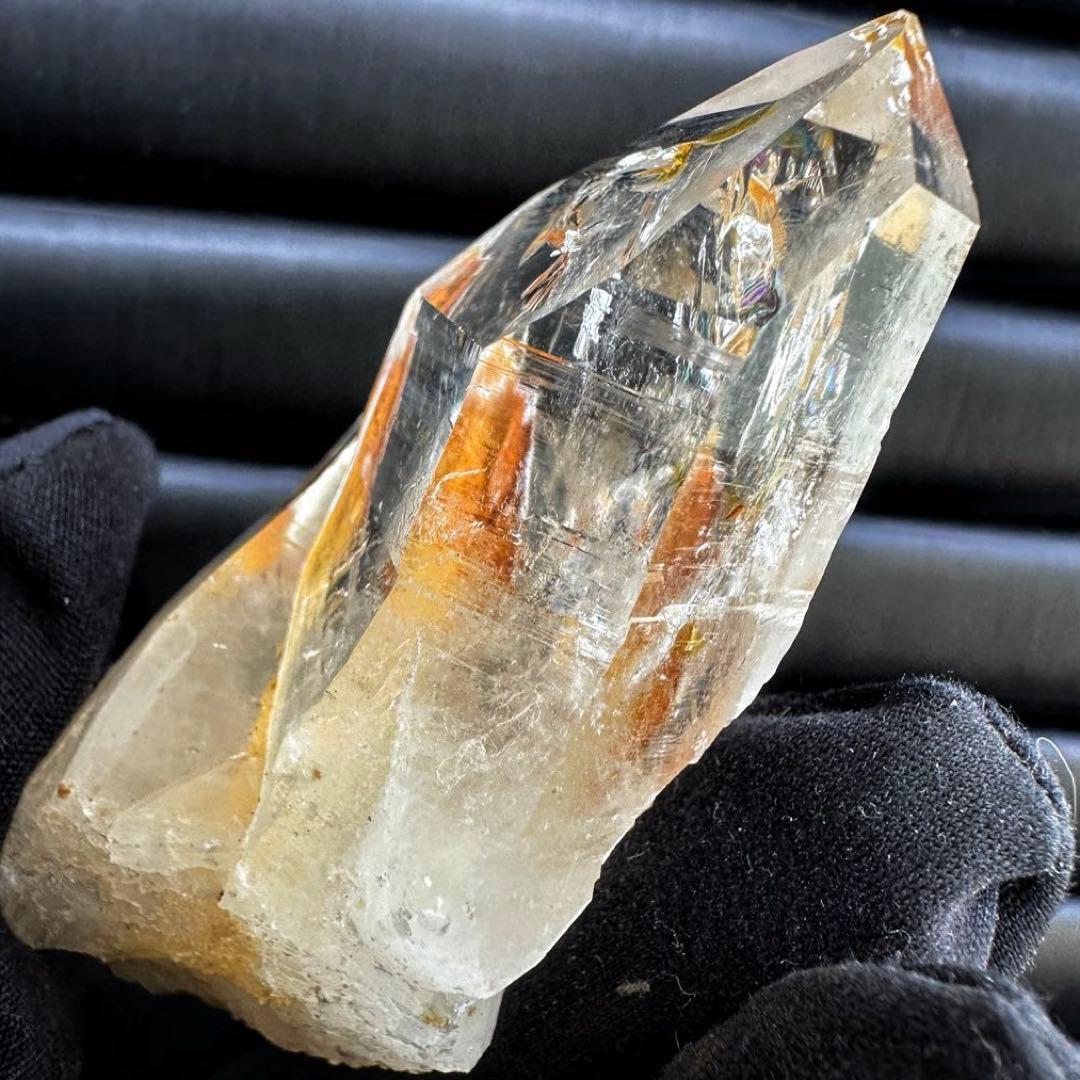 高透明度❗️レインボー☆コロンビアレムリアンシード クリスタル ポイントA1548