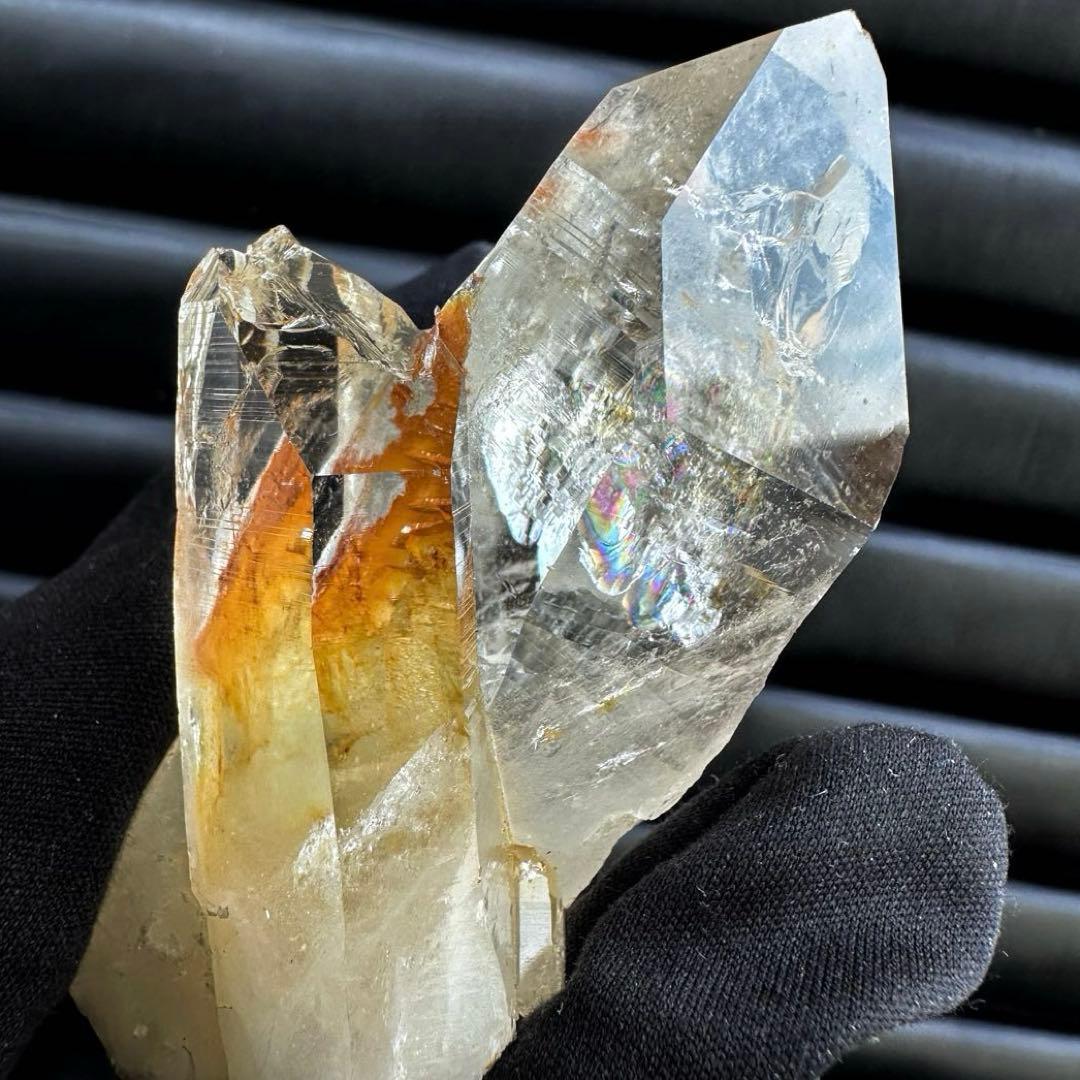 高透明度❗️レインボー☆コロンビアレムリアンシード クリスタル ポイントA1548