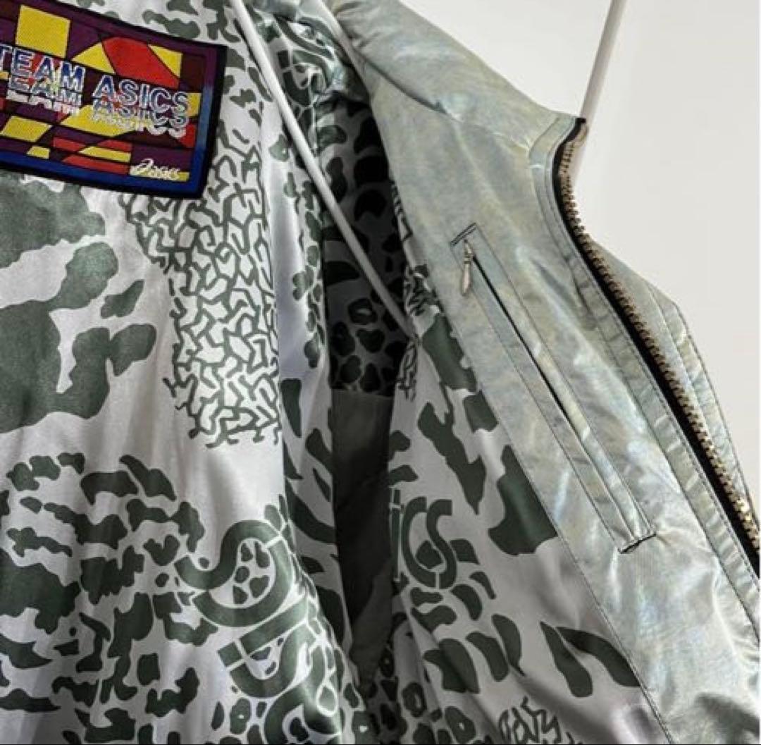 超希少 TEAM ASICS スキー スノーボードウェア 上下セット 中綿