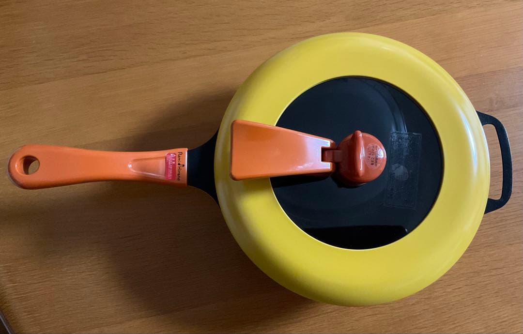 「レミパン・オリジナル」Remy ノンスティックフライパン オレンジハンドル
