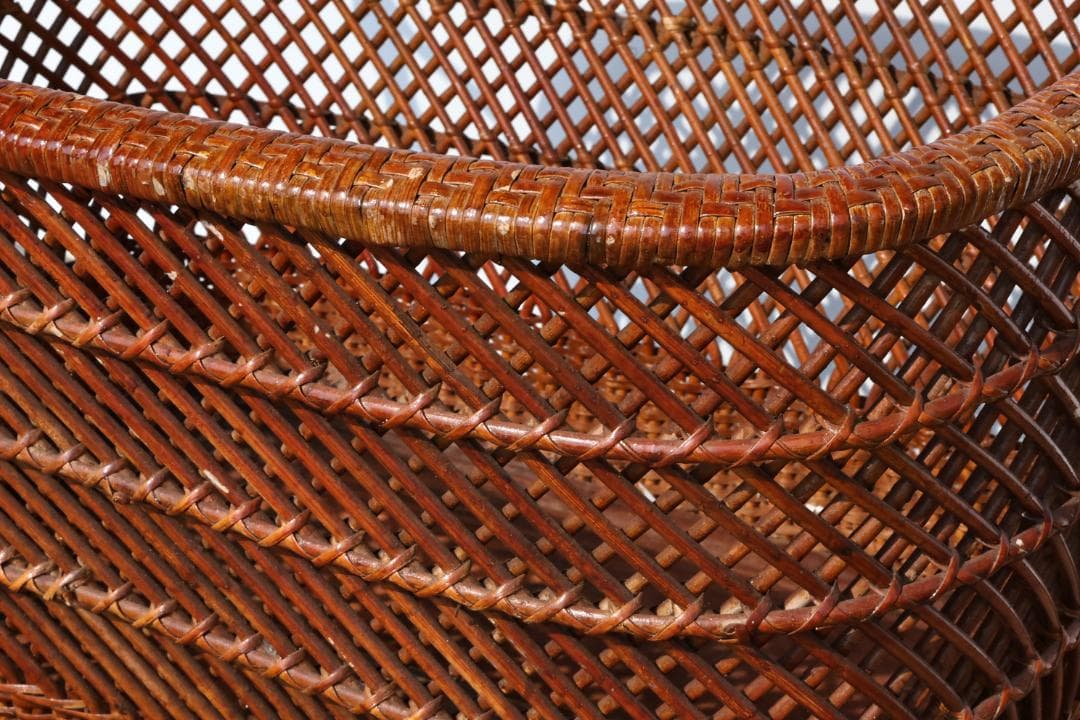 niyon　昭和レトロ　アンティーク　乳母車　うば車　ベビーカー　藤網