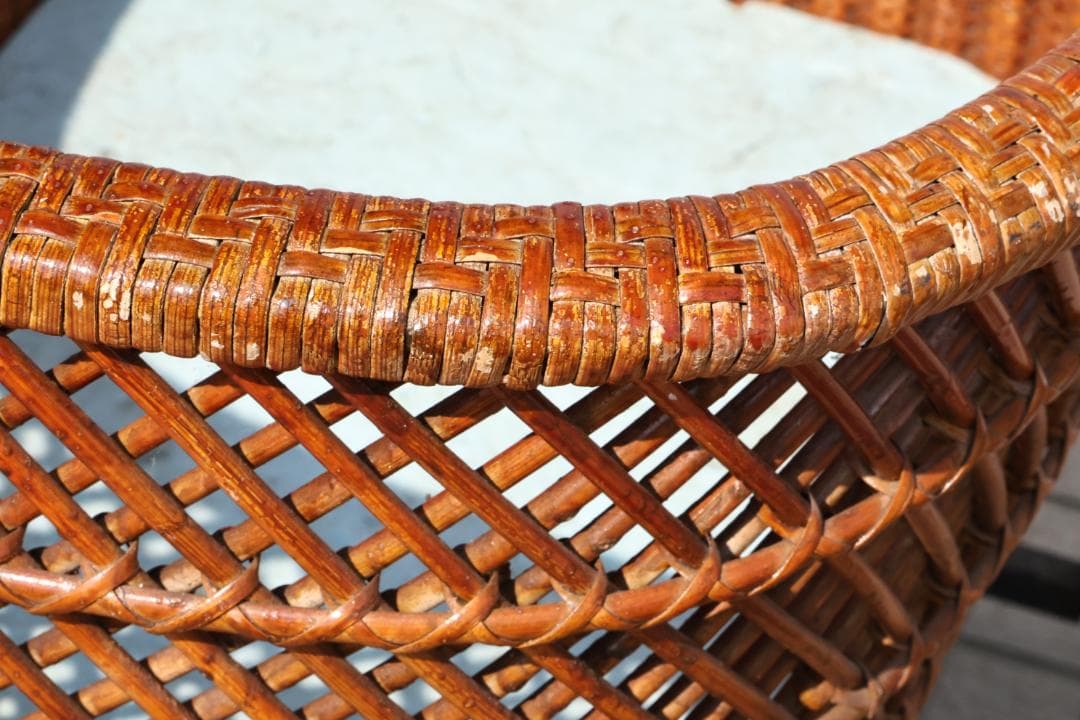 niyon　昭和レトロ　アンティーク　乳母車　うば車　ベビーカー　藤網