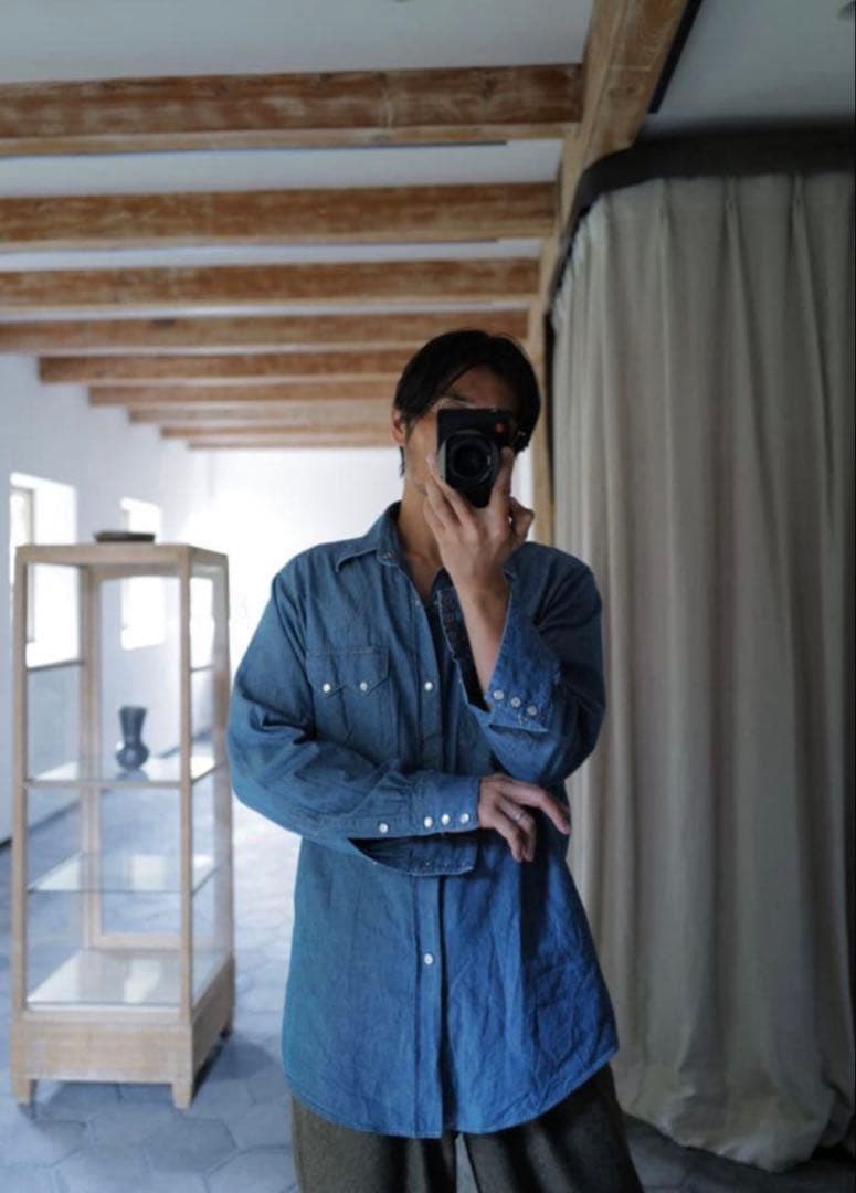 25AW MAATEE&SONS チグハグWESTERN シャツサイズ２