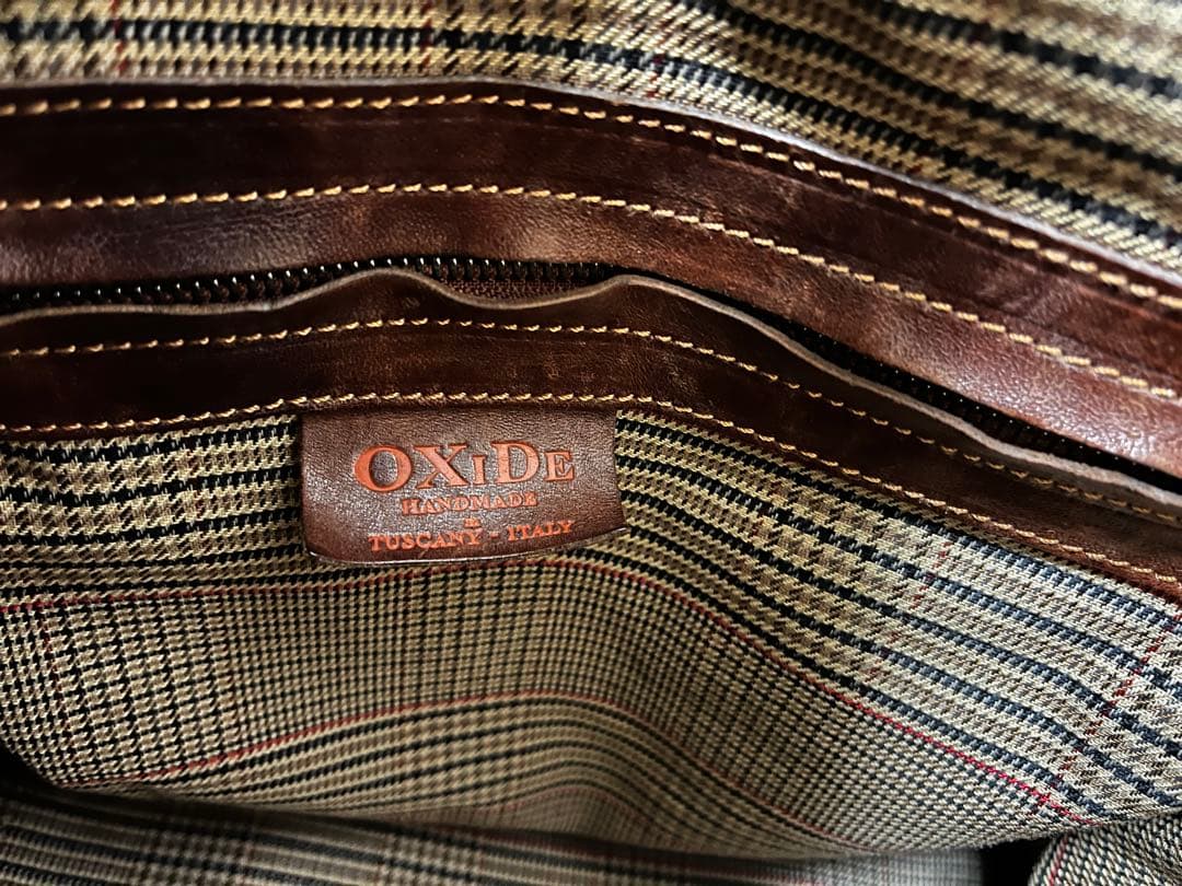 OxiDe オクサイド　トートバッグ　ビジネス　本革　ブラウン