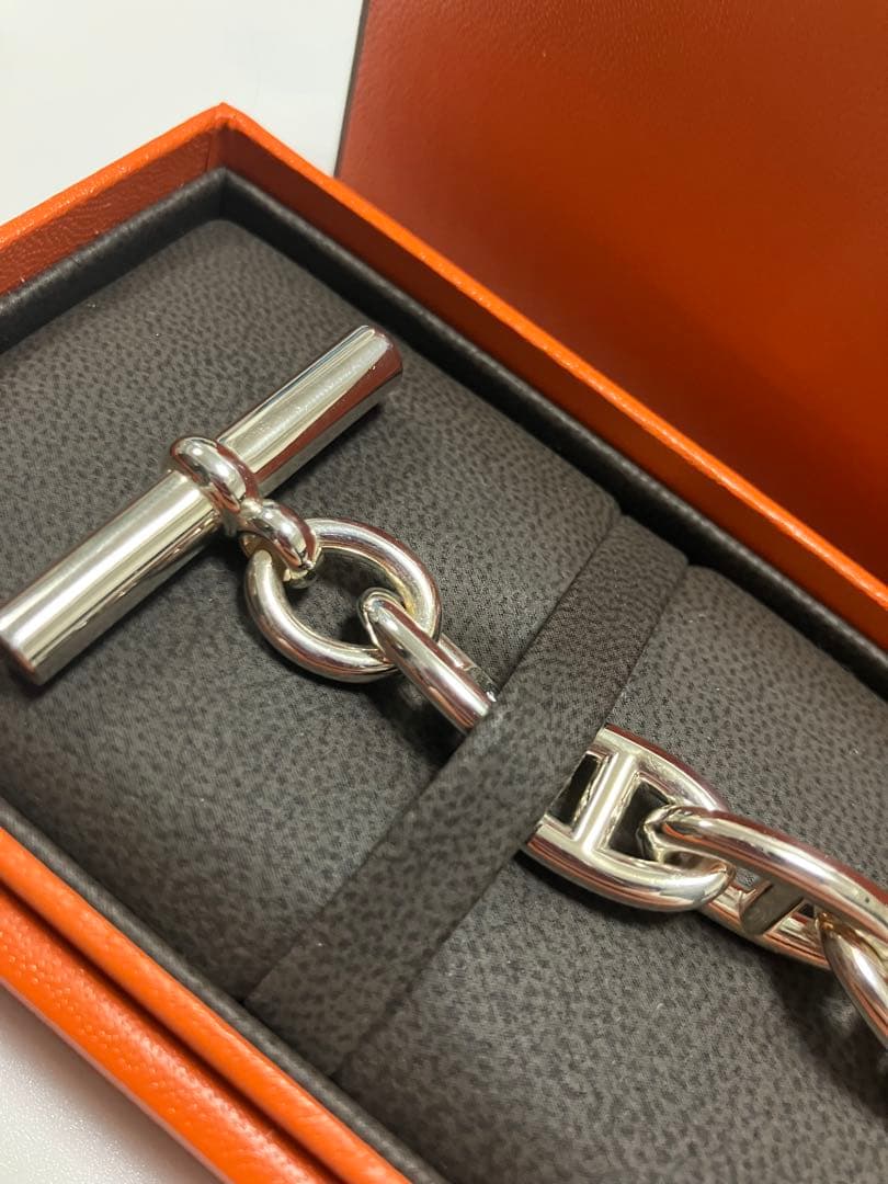 HERMES シェーヌダンクルブレスレットGM 14コマ