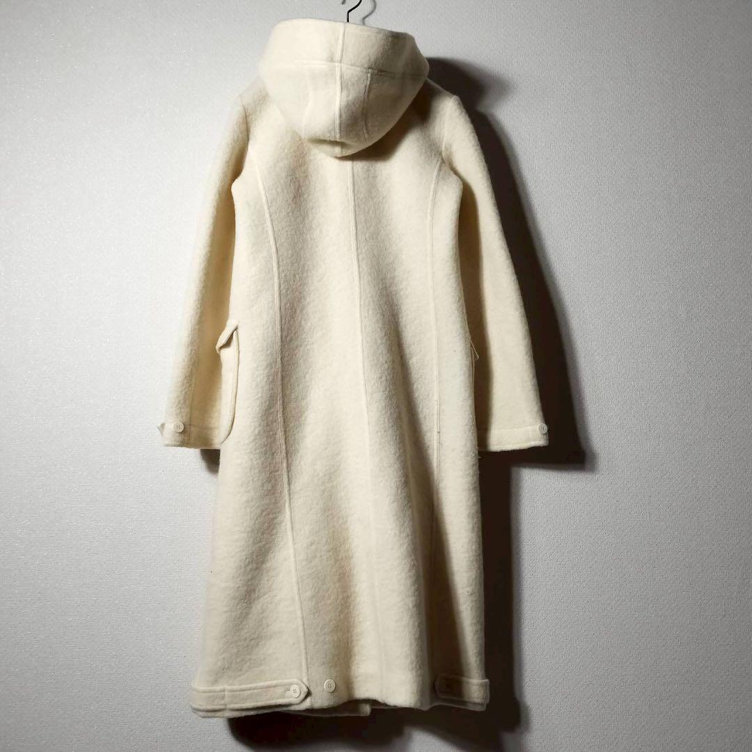 エンポリオアルマーニ ロングダッフルコート フーディ ウール トグル ジップ