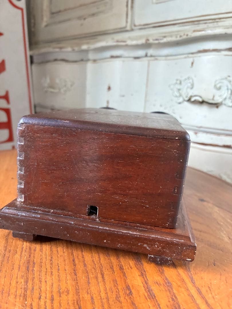 フランス　アンティーク　壁掛け式　電話機用　ベル　木製　呼び鈴　Bell 2個