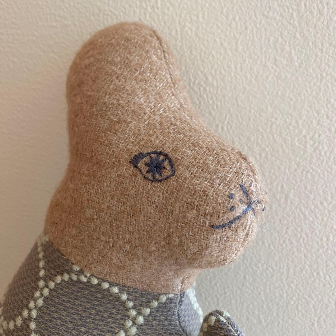 ミナペルホネン　kousagi　クッション　タンバリン　ベージュ