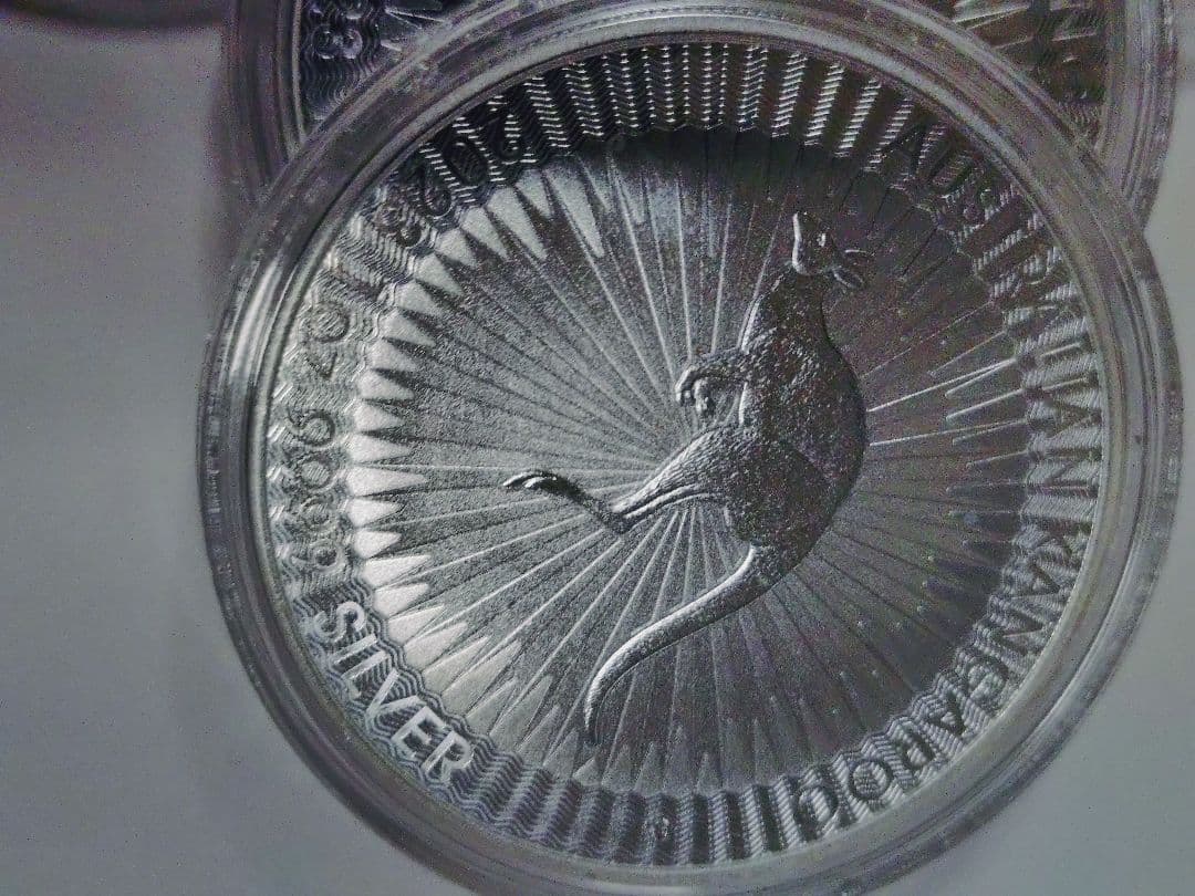 オーストラリア　カンガルー地金型銀貨1オンス　4枚セット