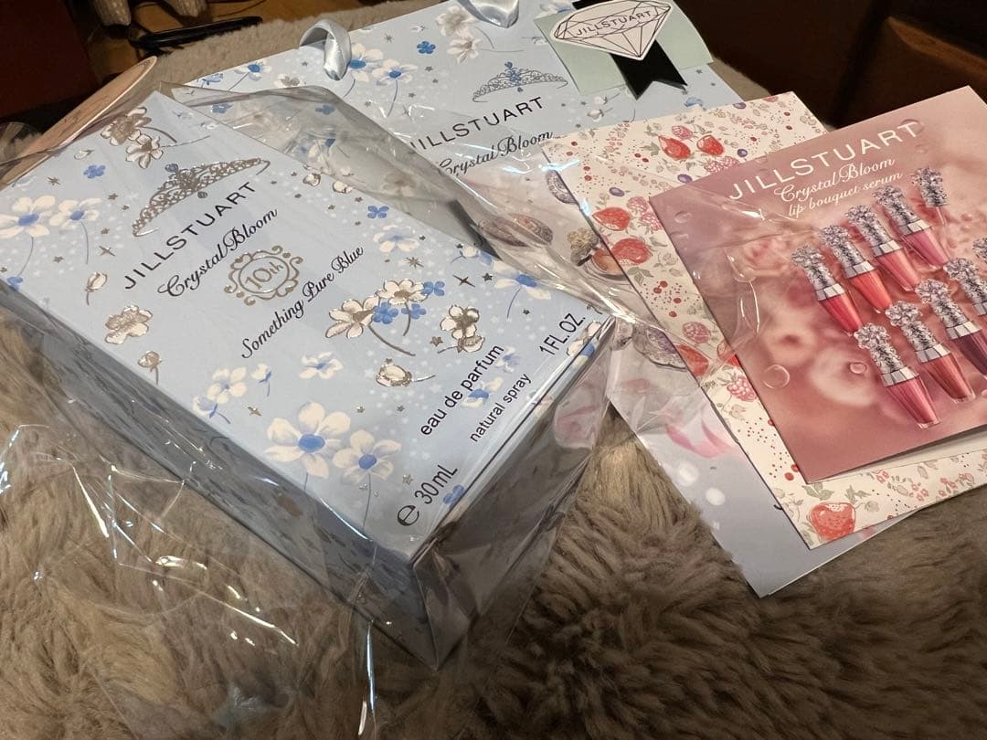 ジルスチュアート ラッピング済 サムシングピュアブルー オードパルファン