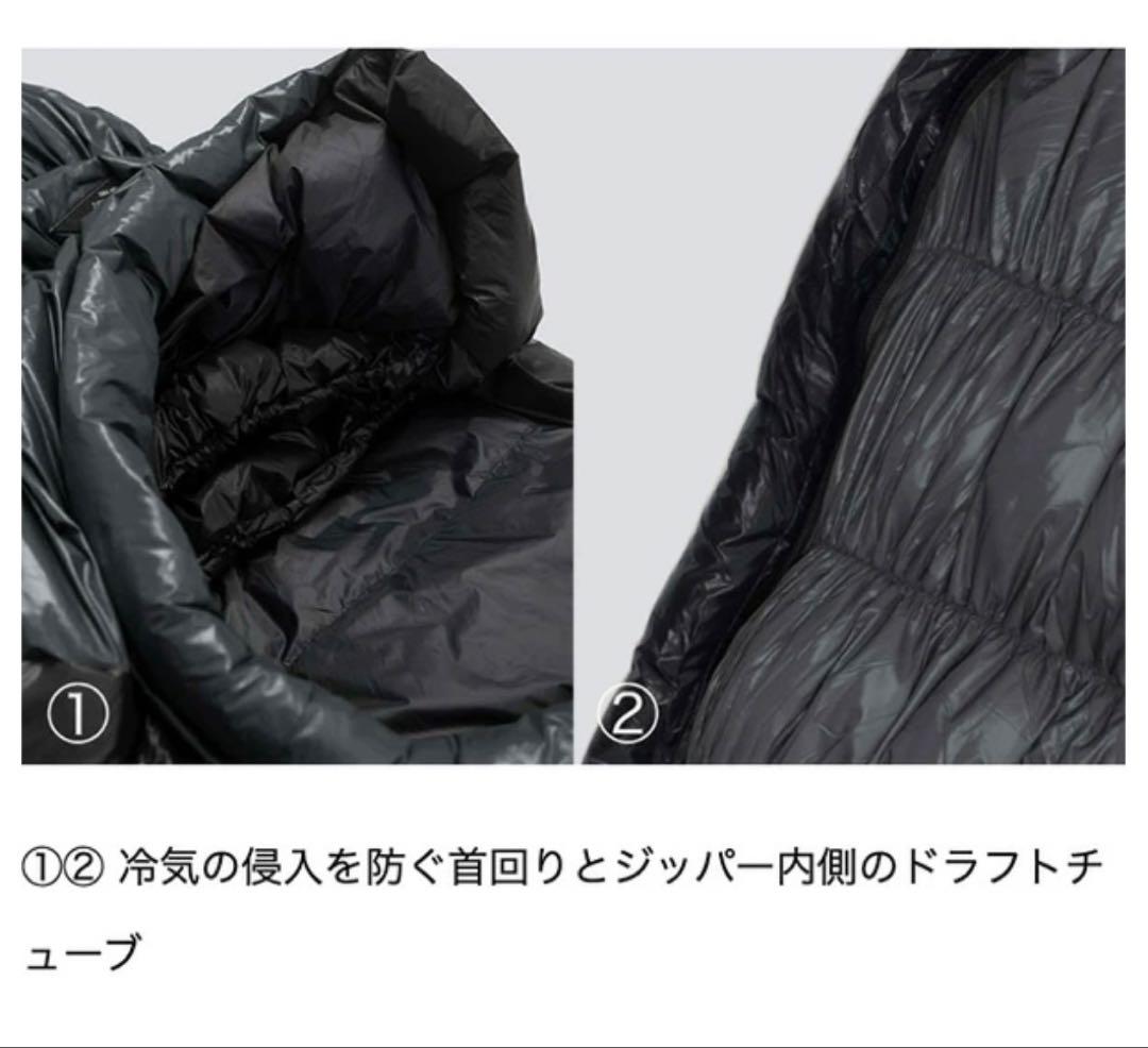 BROOKLYN OUTDOOR COMPANY ダークグレー寝袋　800FP