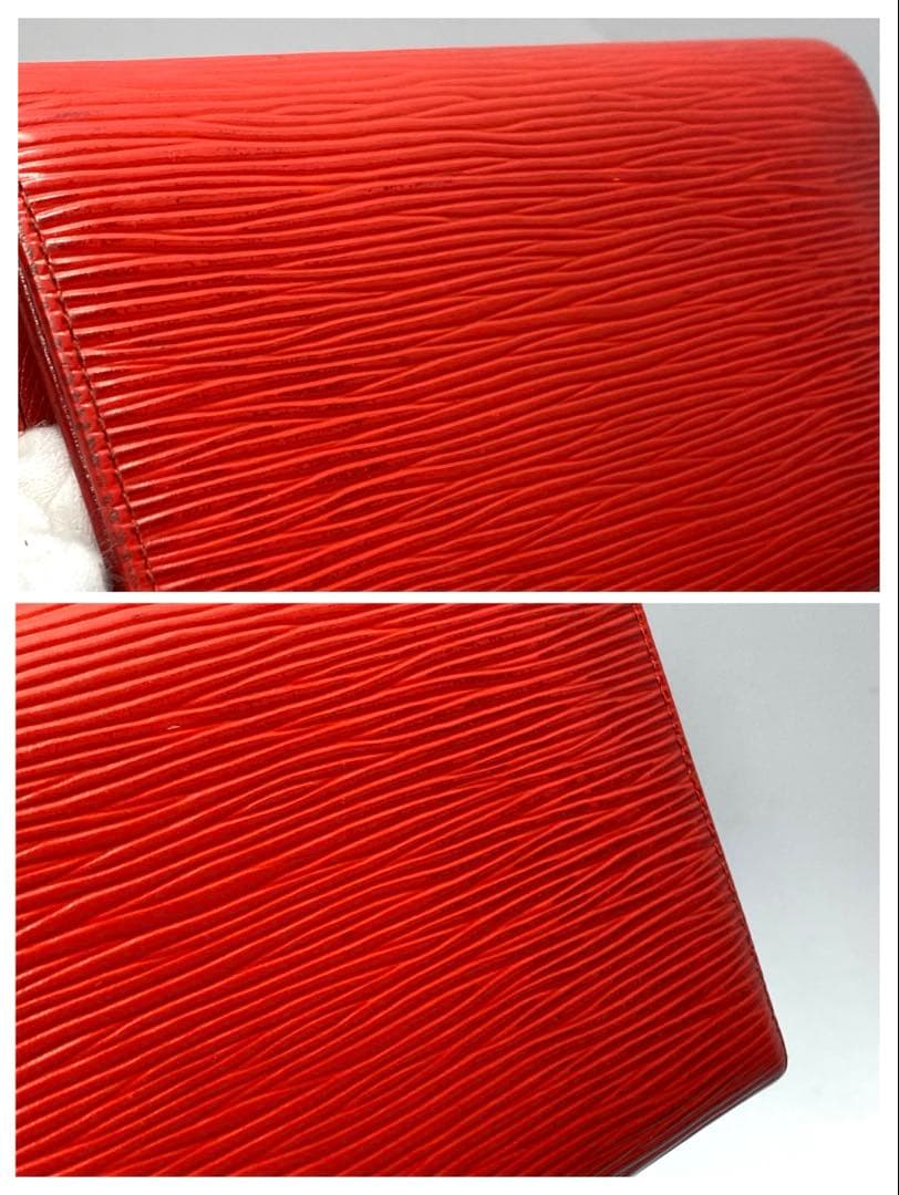 LOUIS VUITTON ルイヴィトン　エピ　赤　二つ折り財布