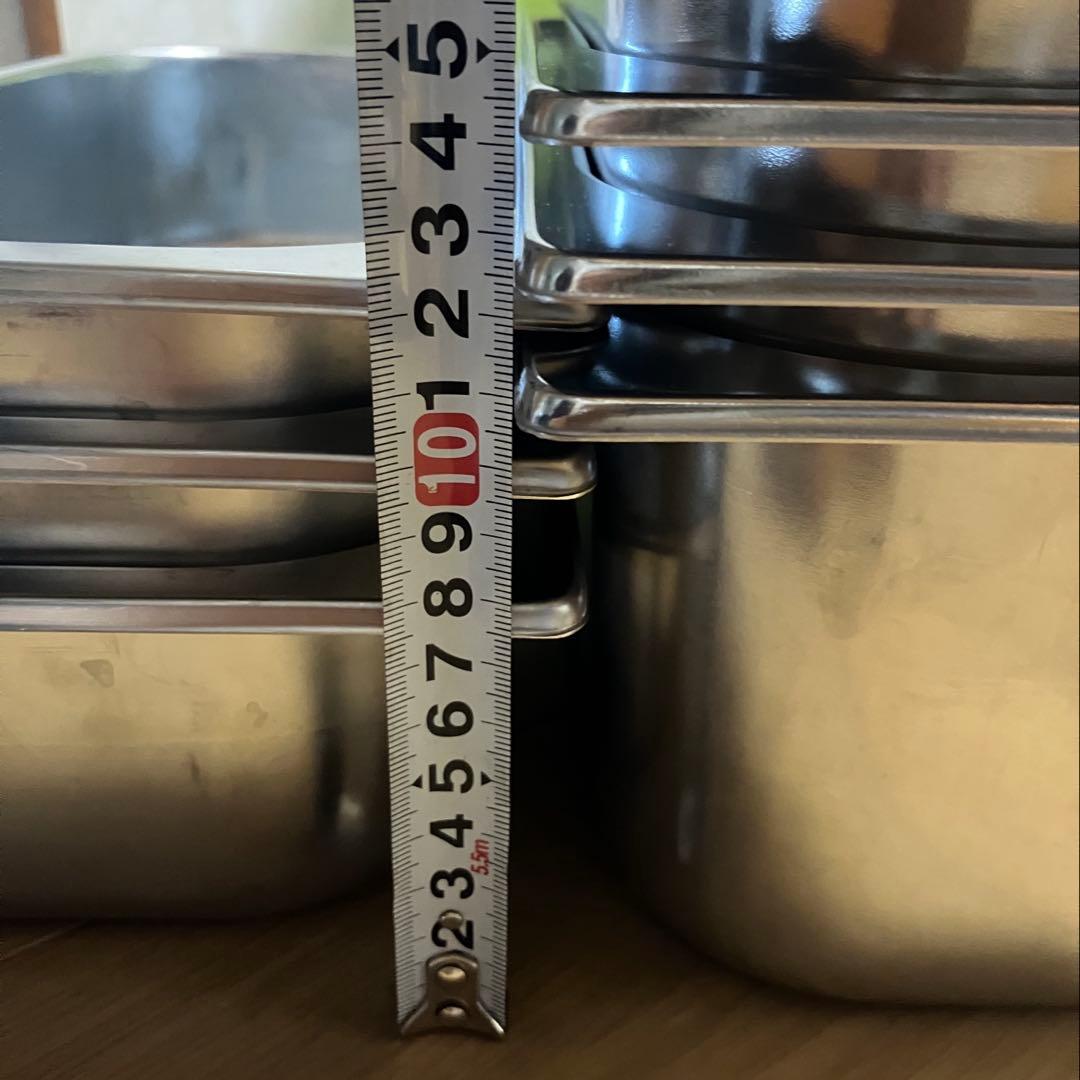 ジェラート アイスクリーム ショーケース　ステンレス　バット 15個セット