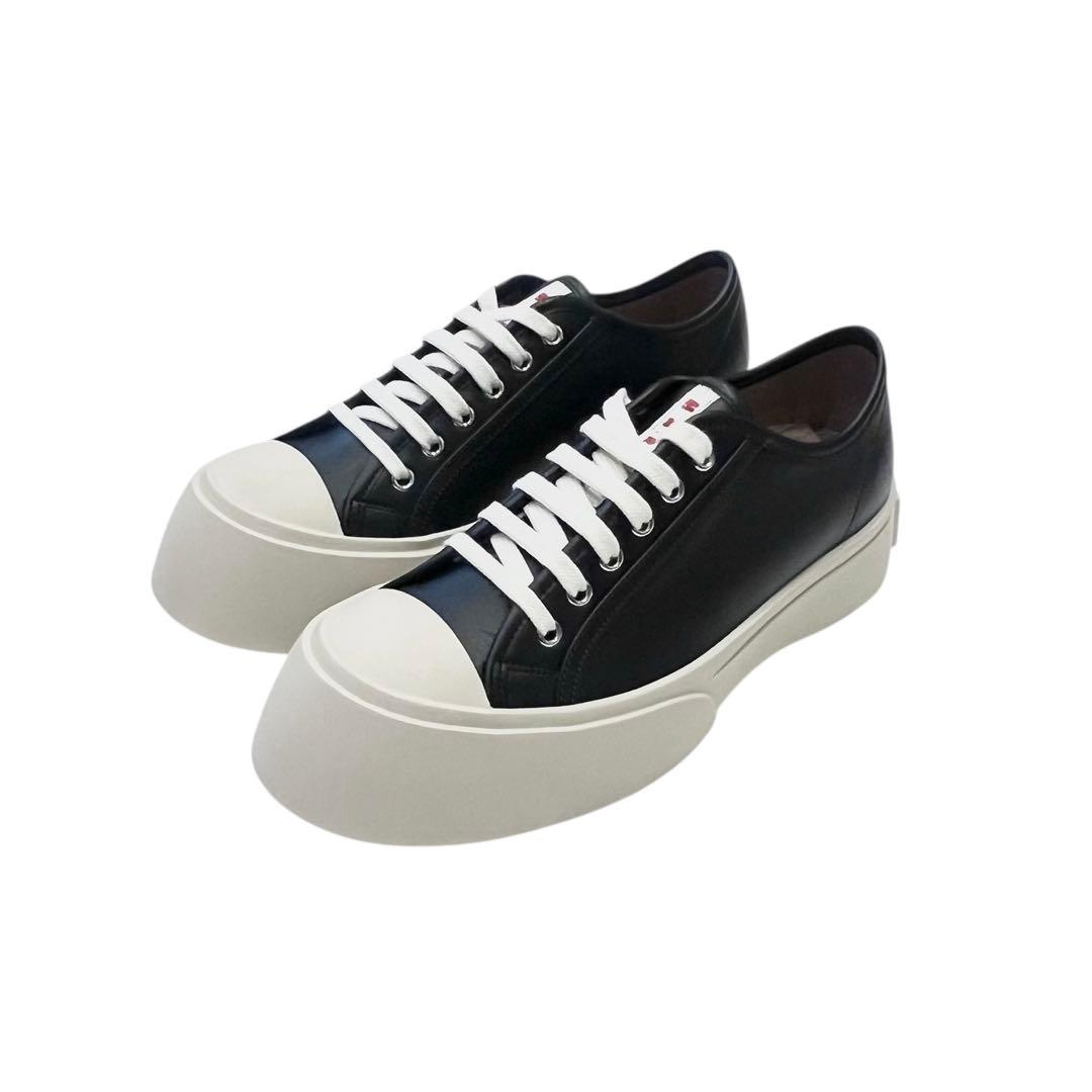 MARNI 25AW ブラック ナッパレザー PABLOレースアップスニーカー