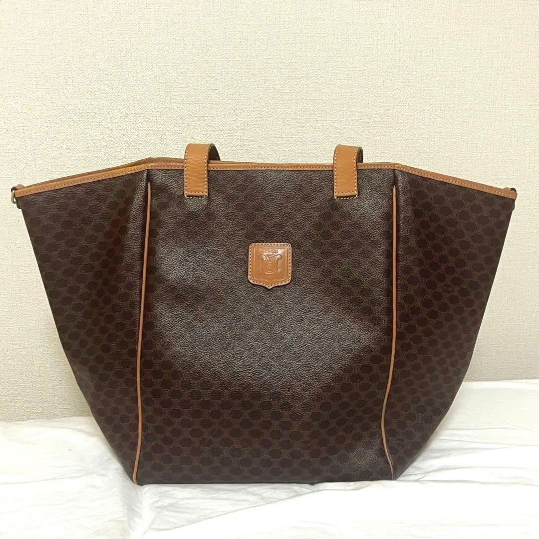 オールドセリーヌ　2WAY ビッグトート　マカダム　vintage