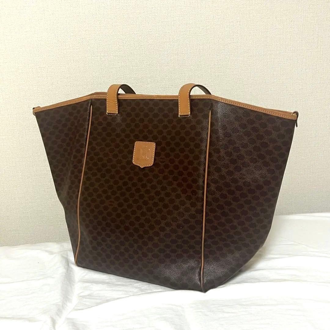 オールドセリーヌ　2WAY ビッグトート　マカダム　vintage