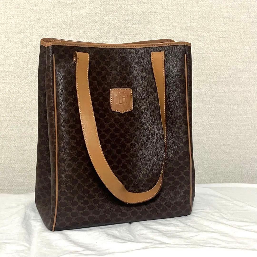 オールドセリーヌ　2WAY ビッグトート　マカダム　vintage