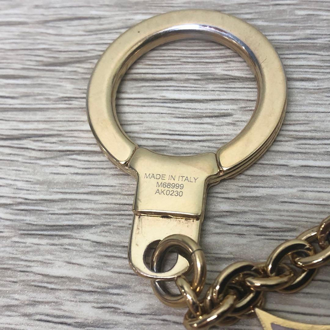 正規品 ヴィトン キーホルダー チャーム M68999 ゴールドカラー