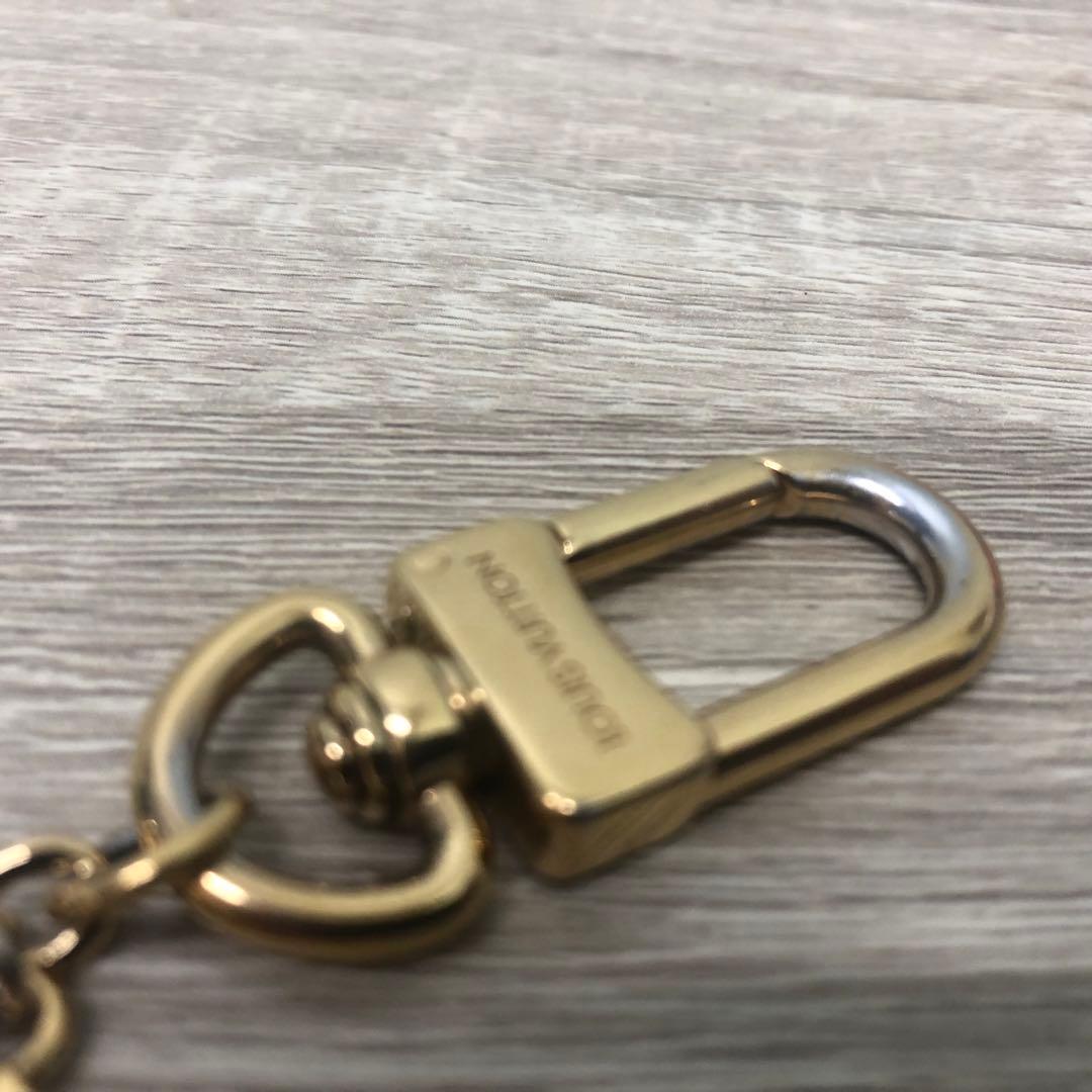 正規品 ヴィトン キーホルダー チャーム M68999 ゴールドカラー