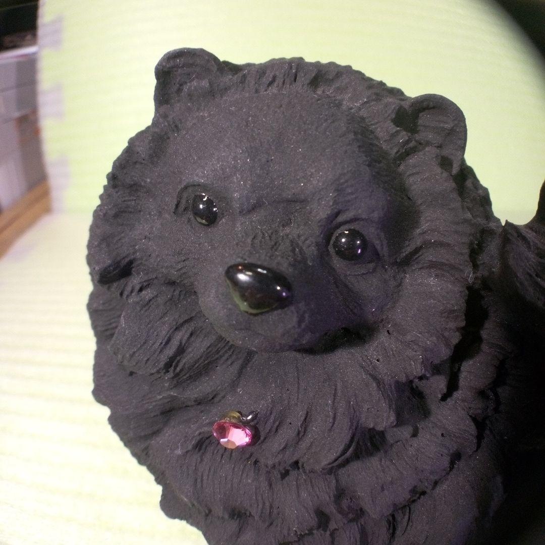 ポメラニアン　黒　ブラック　ブラックポメラニアン　レア　フィギュア