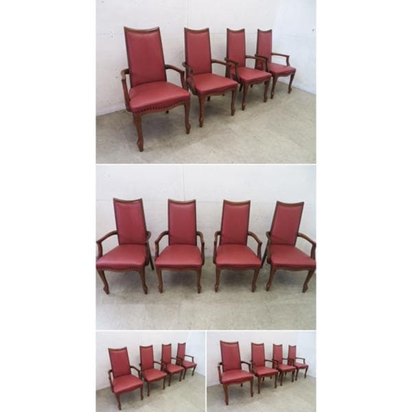 美品■マルニ■ベルサイユシリーズ■アームチェア■ダイニングチェア■4脚セット■