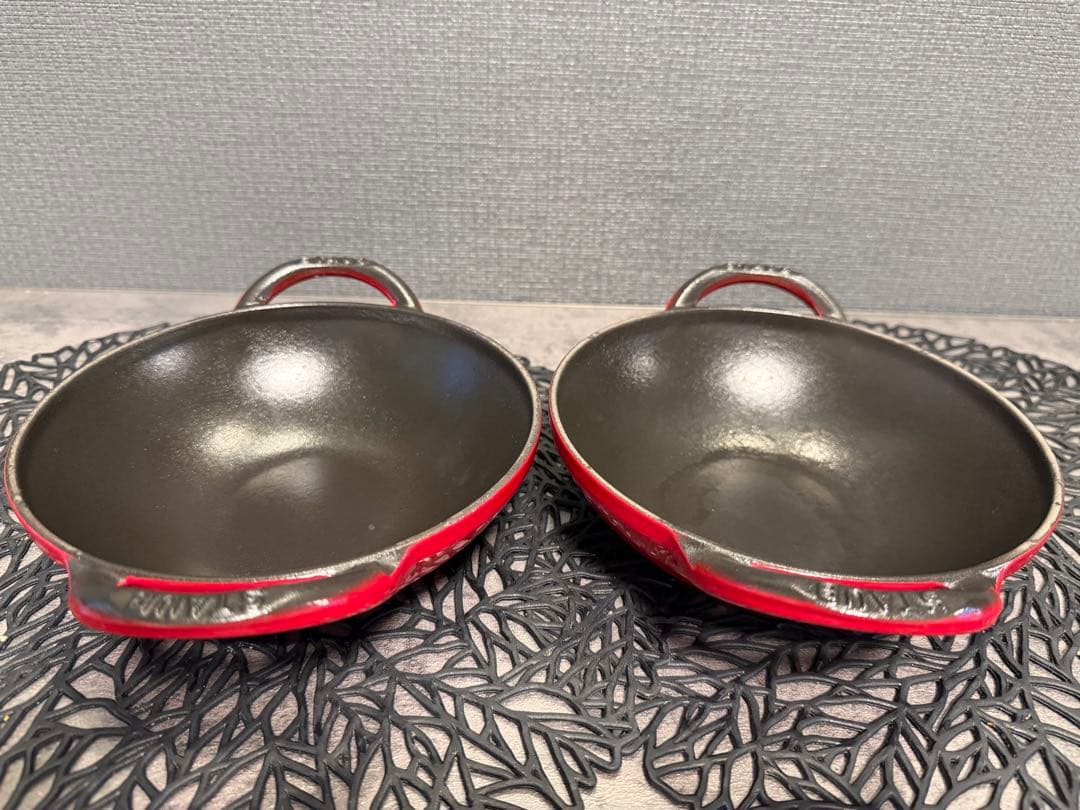 staub ベビーウォック レッド　16cm 2つセット