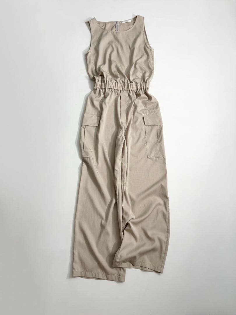 2025SS今季美品★ウィムガゼット　オックスオールインワン　ベージュ　F