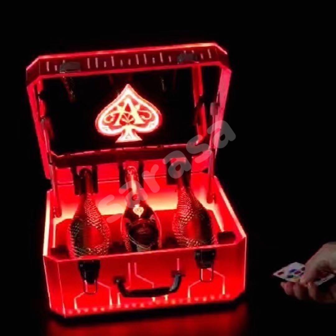 【新品】LED照明付きシャンパン ボトル アルマンド ボックス ケース