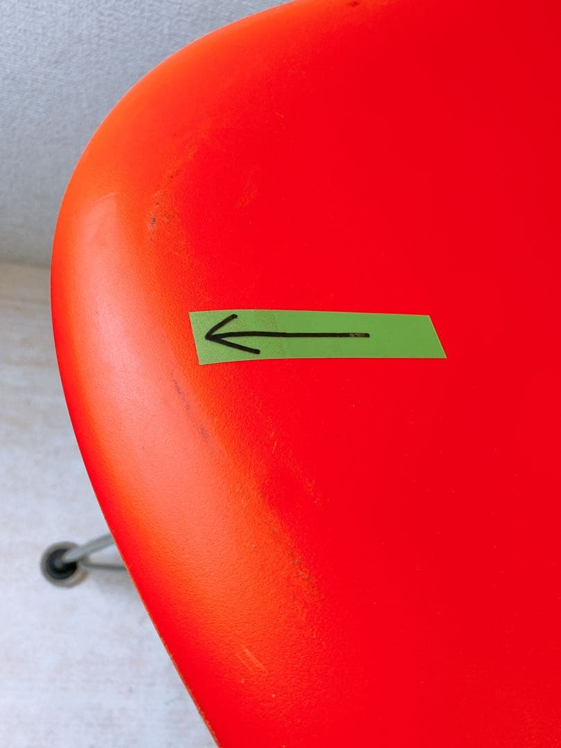 ①Eames サイドシェルチェア DSR Vitra製 エッフェル イームズ朱赤