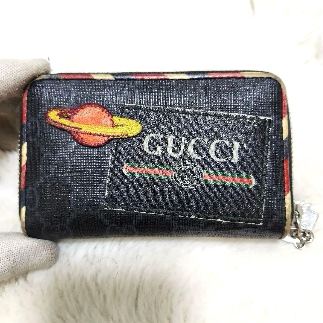 ✨美品　希少　レア✨グッチ　ケース　刺繍　アップリケ　アニマリエ　レザー