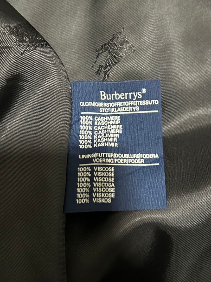 【90's 希少】Burberrys カシミヤ ステンカラーコート