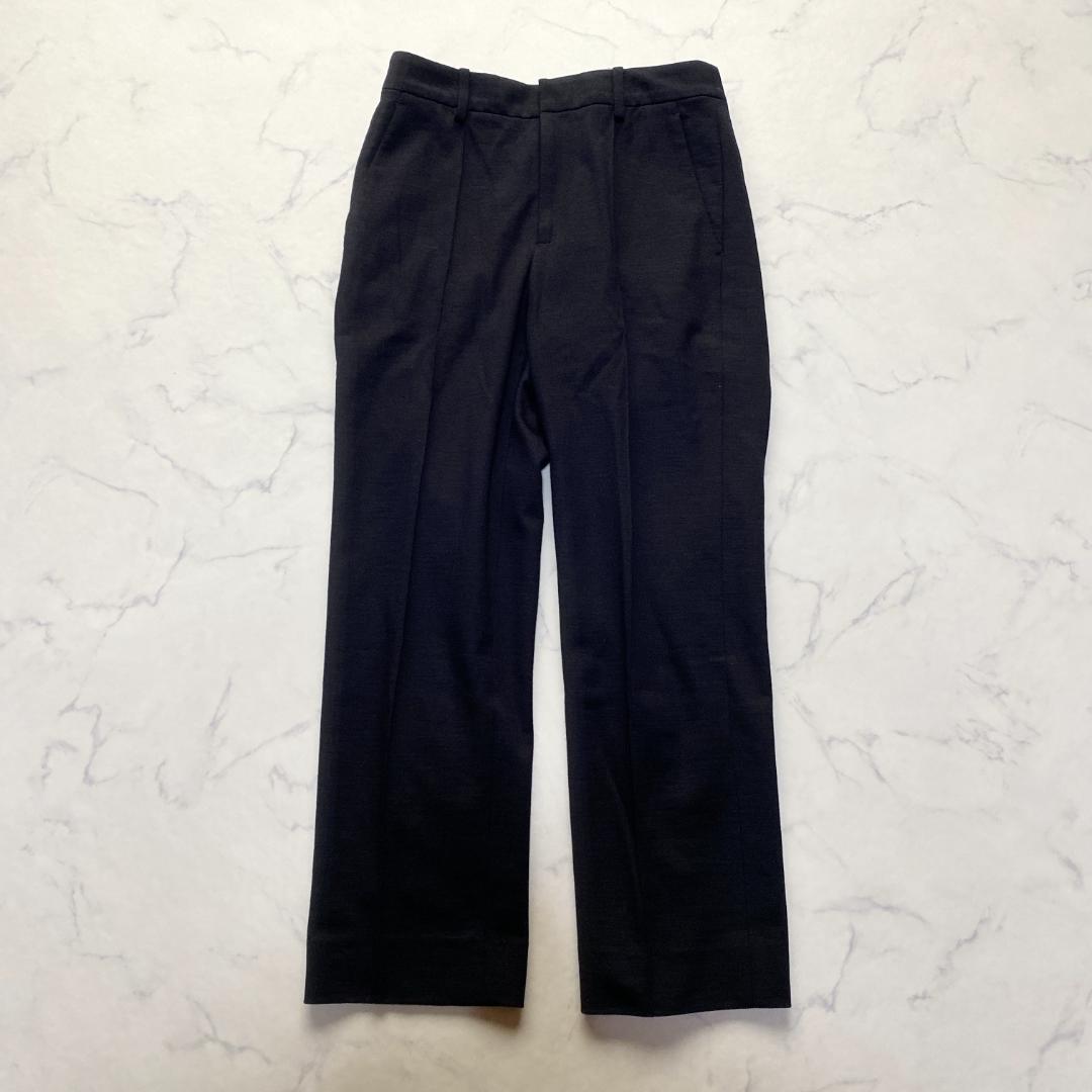 美品✨ユナイテッドアローズ セットアップ ノーカラー パンツ紺 上38 下36