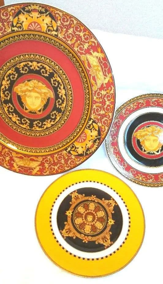 美品 食器 インテリア ジャンニヴェルサーチ 大皿 プレート皿 ３枚セット