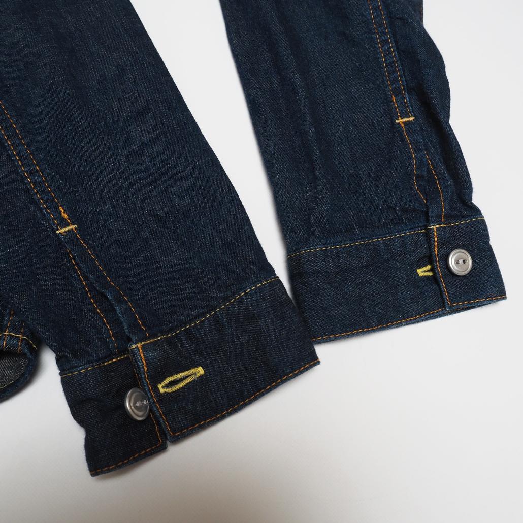 廃盤希少 桃太郎ジーンズ 1stタイプ出陣デニムシャツシャツ 大きいサイズ44