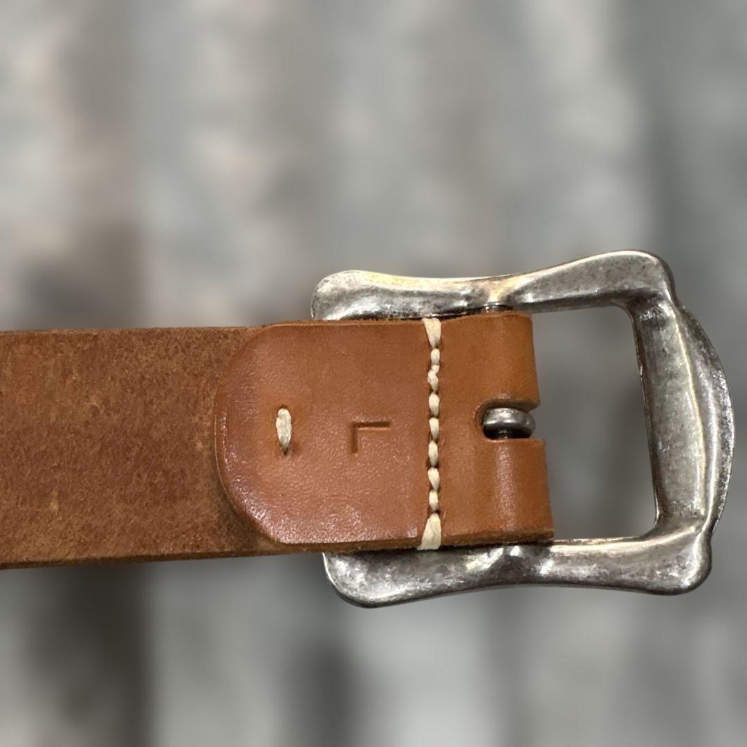 ステュディオダルチザン　Ｌサイズ レザーベルト ブラウン