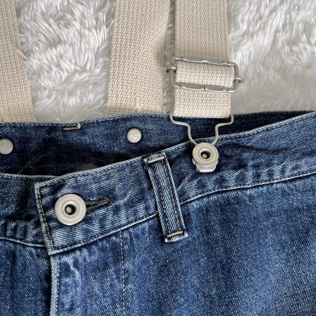 美品✨FRAMeWORK JOHN BULL デニムオーバーサスペンダーパンツ