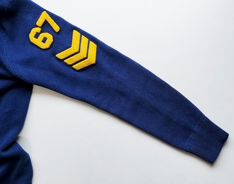 【古着】PoloRalphLaurenバーシティインスパイアードカーディガン S