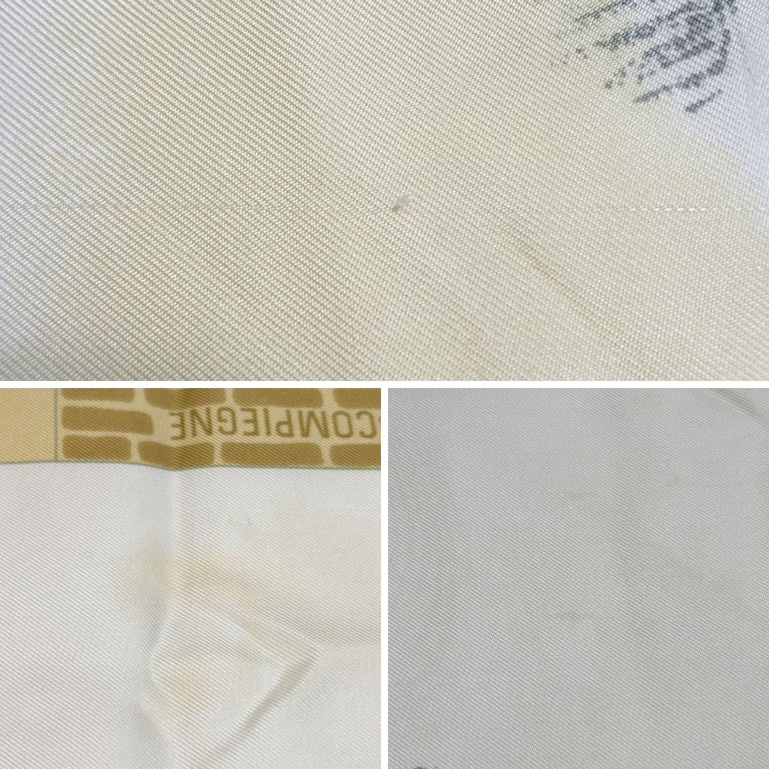 HERMES エルメス カレ90 国立種馬飼育場 スカーフ タグあり ブラック系