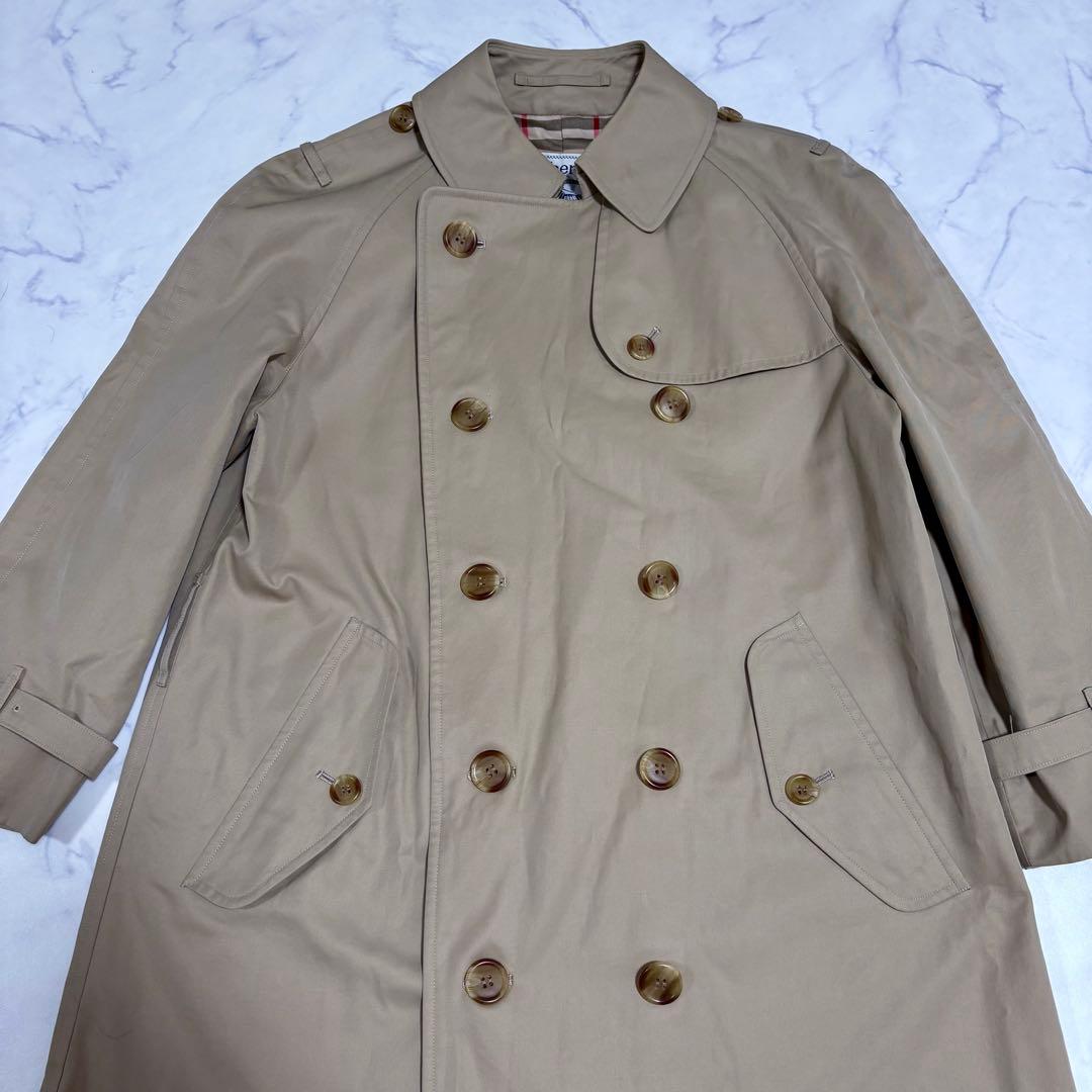 良品 バーバリーズ トレンチコート ノバチェック 7AB2 S〜M相当 ベージュ