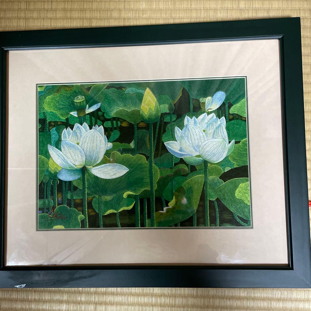 刺繍絵画　ベトナム 40×50